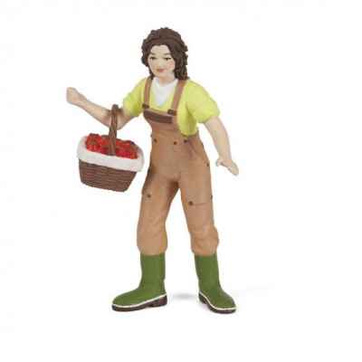 Figura Agricultora com Cesta Papo