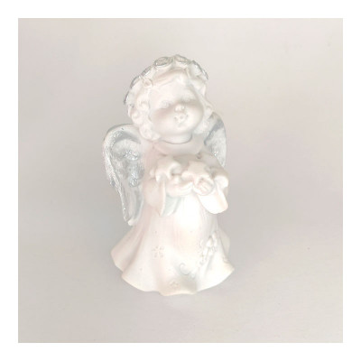 Figura Anjo Estrelas Resina 9cm