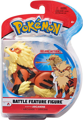 Figura Arcanine Pokémon com Mecanismo