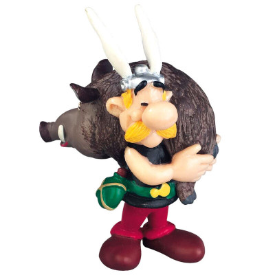 Figura Astérix com Javali - Astérix e Obélix