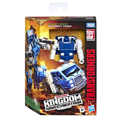 Figura Autobot Pipes War For Cybertron Kingdom Transformers 14cm