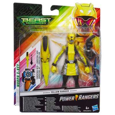 Figura Beast Morphers Yellow Ranger Power Rangers 15cm