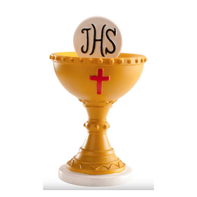 Figura Bolo Primeira Comunhão Cálice 13cm
