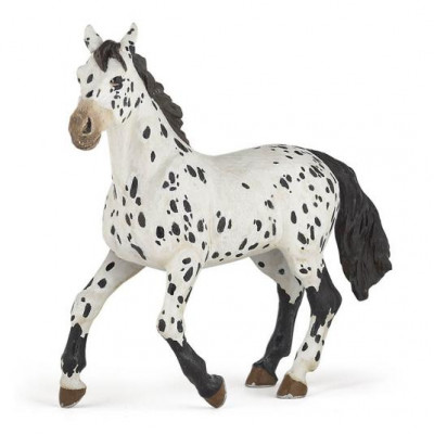 Figura Cavalo Appaloosa Negro Papo