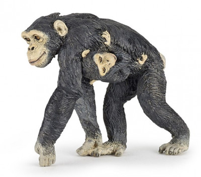 Figura Chimpanzé com Cria Papo