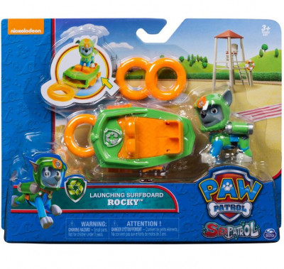 Figura Deluxe Rocky + Prancha Sea Patrol