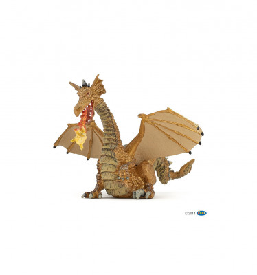 Figura Dragão Dourado com Fogo Papo