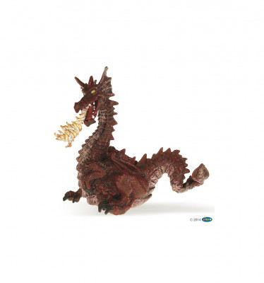 Figura Dragão Vermelho com Fogo Papo