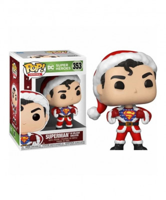 Figura Funko POP! DC Super Heroes - Superman with Holiday Sweater
