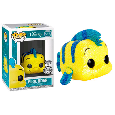 Figura Funko POP! Disney The Little Mermaid - Flounder (Glitter Exclusive)