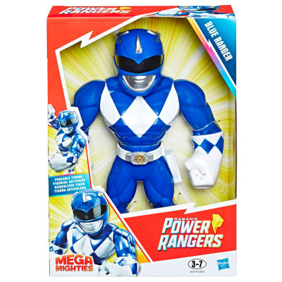 Figura Mega Mighties Blue Ranger Power Rangers 25cm