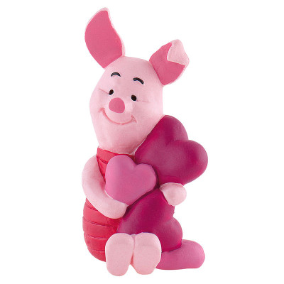 Figura Piglet Corações Ursinho Pooh