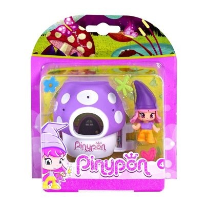 Figura Pinypon Anã Cogumelo Mágico Roxo