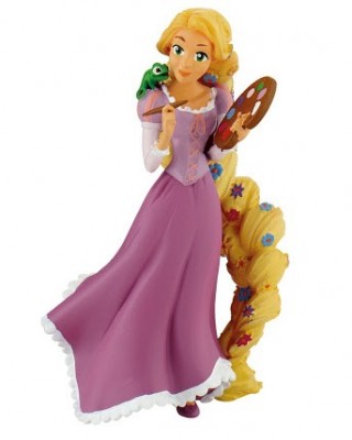 Figura Princesa Rapunzel pintora