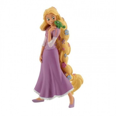 Figura Princesas Disney Rapunzel com flores
