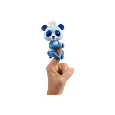 Fingerlings Panda Archie (azul) - Panda com glitter