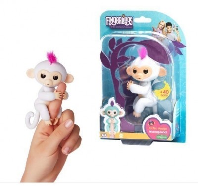 Fingerlings Sophie (branco) - Macacos Interactivos