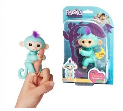 Fingerlings Zoe (turquesa) - Macacos Interactivos