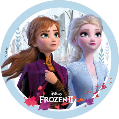 Folha de Hóstia/Obreia Bolo Frozen 2