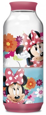 Garrafa com compartimento snack de Minnie Mouse - Bloom