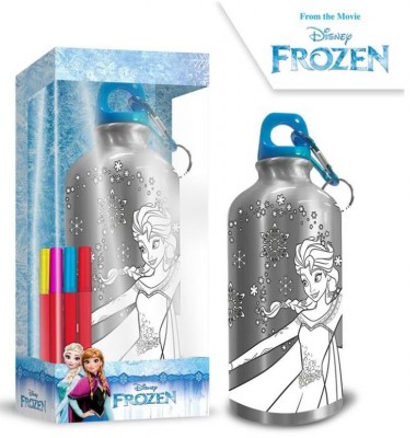 Garrafa de Alumínio para pintar Frozen Disney 500ml