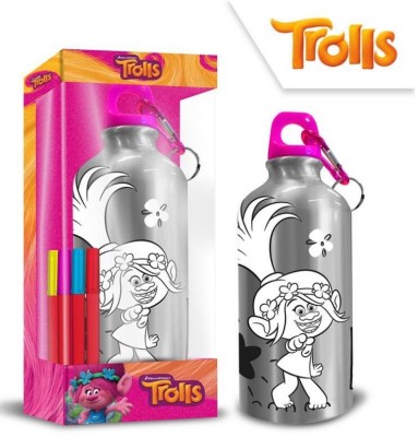 Garrafa de Alumínio para pintar Trolls 500ml