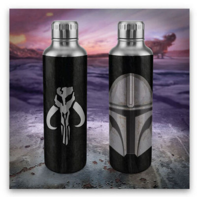 Garrafa Metal The Mandalorian Star Wars 450ml