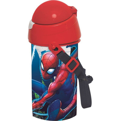 Garrafa Pop Up 500ml Spiderman