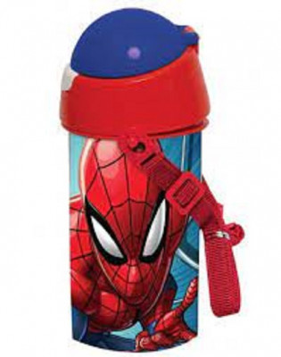 Garrafa Pop Up Spiderman Marvel 500ml