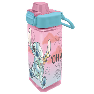 Garrafa Quadrada Stitch Ohana 500ml