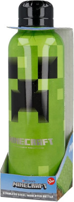 Garrafa Térmica Aço Inoxidável Minecraft 515ml
