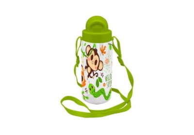 Garrafa Tritan Animais da Selva com cordão 500ml