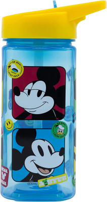 Garrafa Tritan Quadrada Mickey 530ml