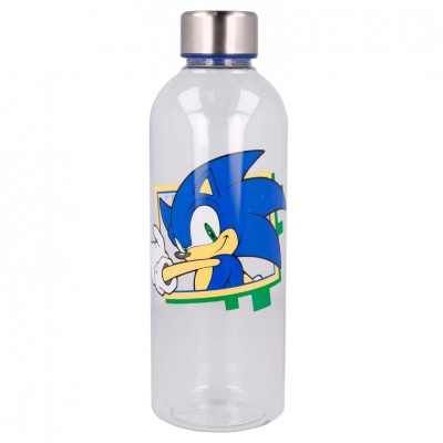 Gourde Enfant Tritan 580ml Sonic Knuckles Tails - Bec Pliable, Paille - Sans BPA - Pour École, Sport - Dès 4 Ans