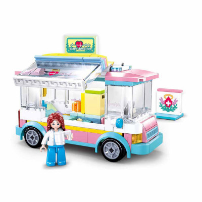 Girls Dream Carro Apoio Médico 195 peças Sluban