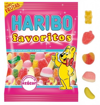 Gomas Haribo Favoritos Acúcar 90gr