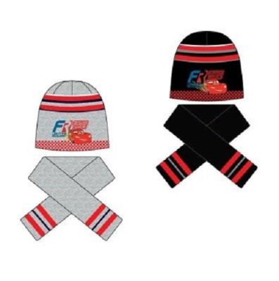 Gorro e Cachecol Cars Sortido