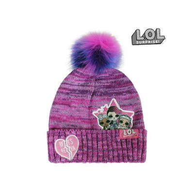 Gorro Pompom LOL Surprise Lilás