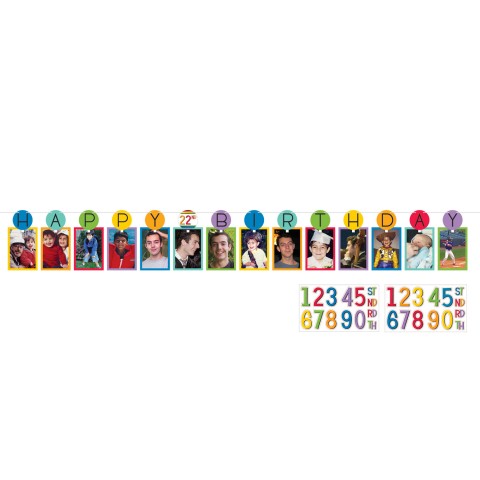 Grinalda Foto Personalizável Happy Birthday 3,65m
