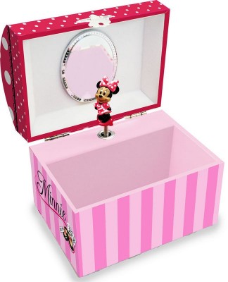 Guarda jóias madeira musical cofre Disney Minnie