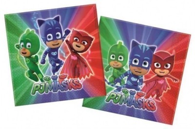 Guardanapos PJ Masks 33x33cm - 20 Und.