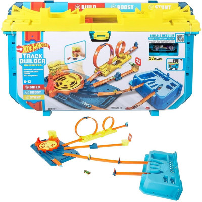 Hot Wheels Trackbuilder - Caixa de Pistas de Lançamento