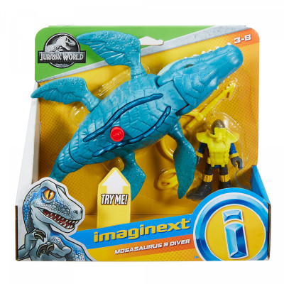 Imaginext Mosasaurus e Diver  dinossauro