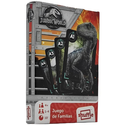 Jogo Cartas Quartetos Dino Jurassic World