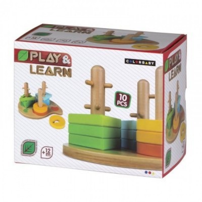 Jogo Encaixe Formas em Madeira Play & Learn