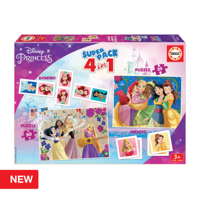 Jogo Superpack 4 em 1 Princesas Disney