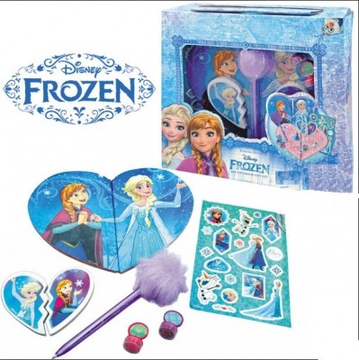 Kit 8 peças papelaria Frozen Disney