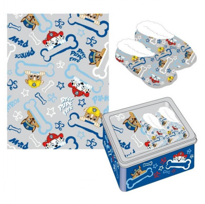 Kit Pantufa e Manta Patrulha Pata