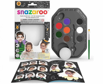 Kit Pinturas Faciais Halloween 50 Rostos Snazaroo