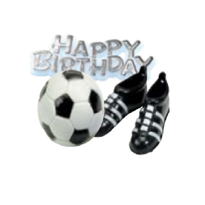 Kit Topper Futebol Happy Birthday